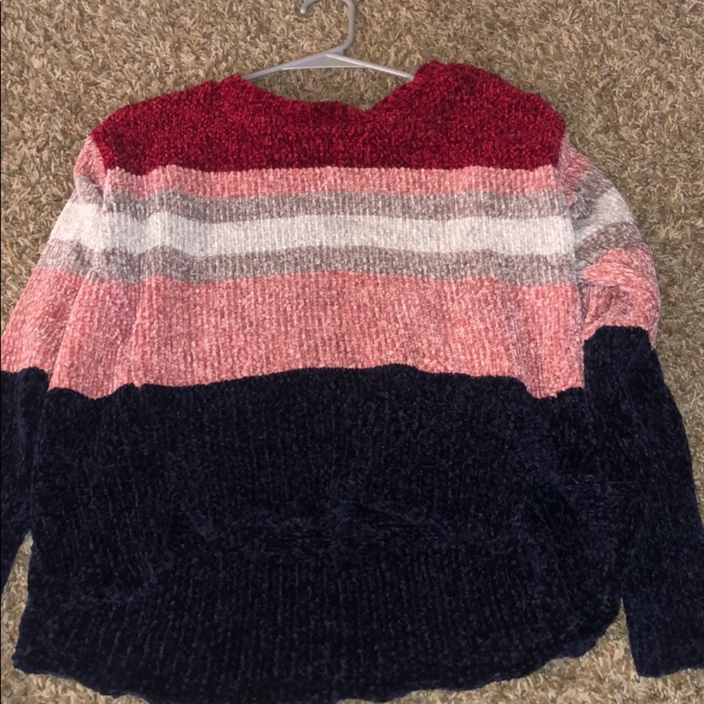 Multicolored striped sweater